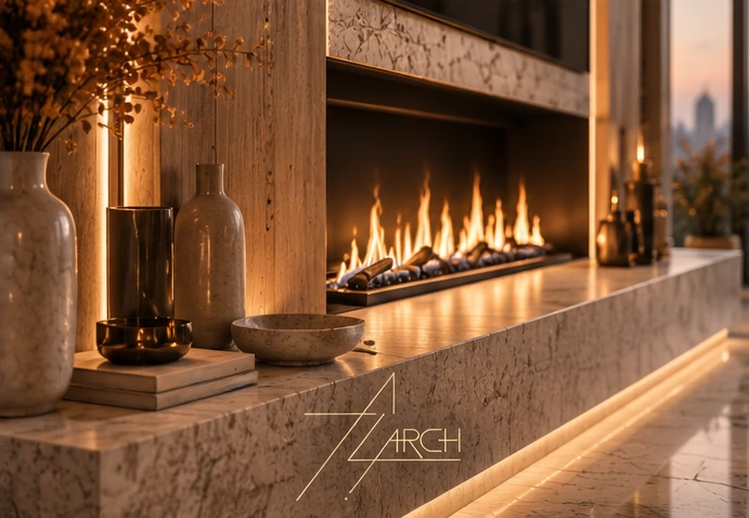 Apartament — salon z kuchnią