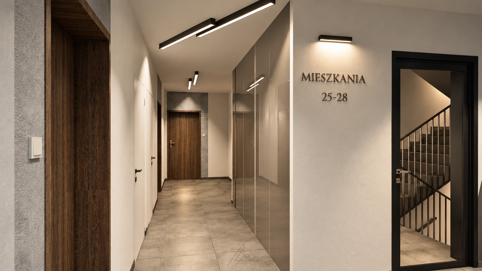 Części wspólne — styl elegancki — wizualizacja 2