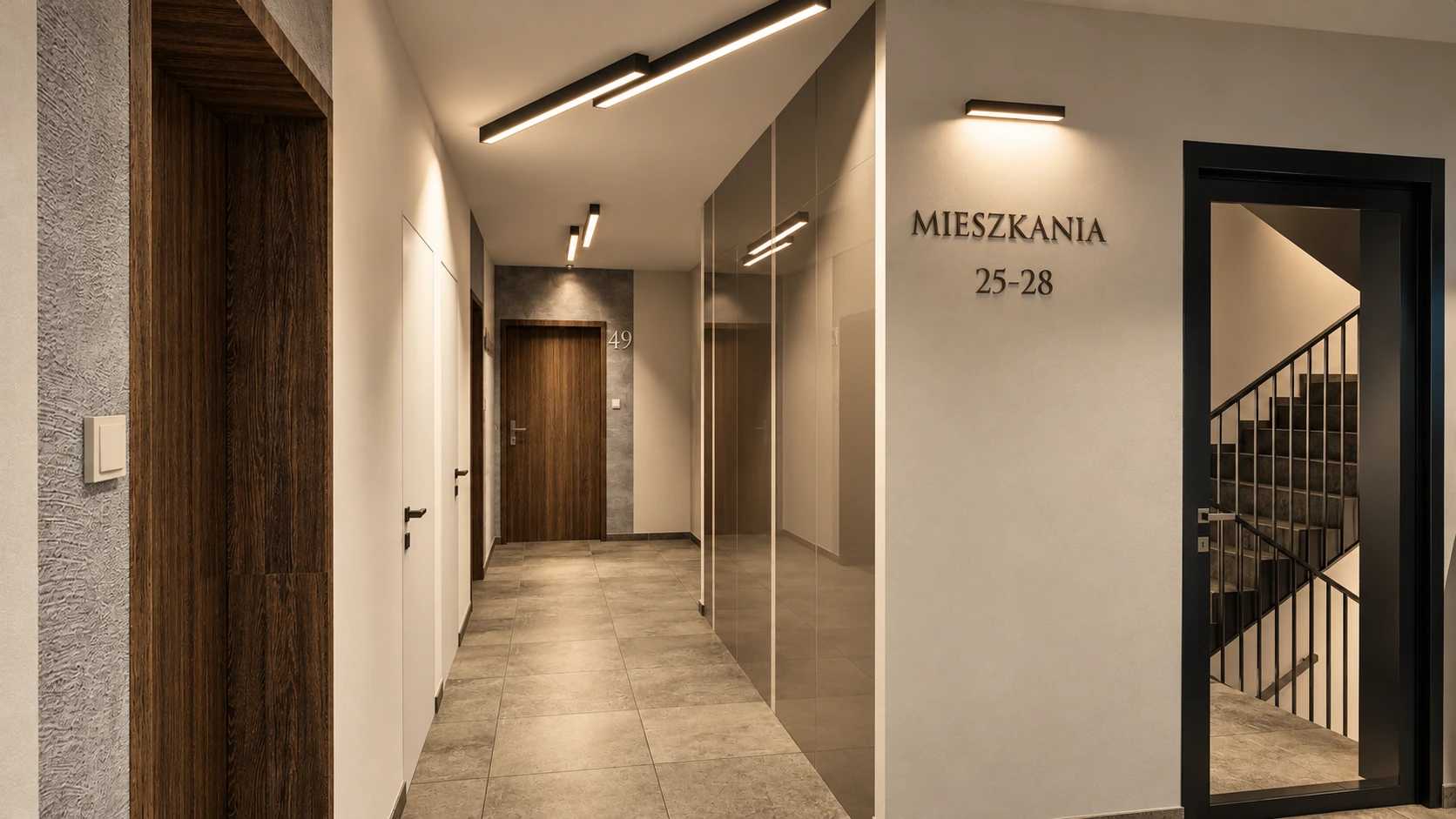 Części wspólne — styl elegancki — wizualizacja 4