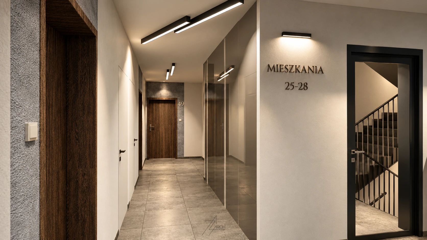 Części wspólne — styl elegancki — wizualizacja 6