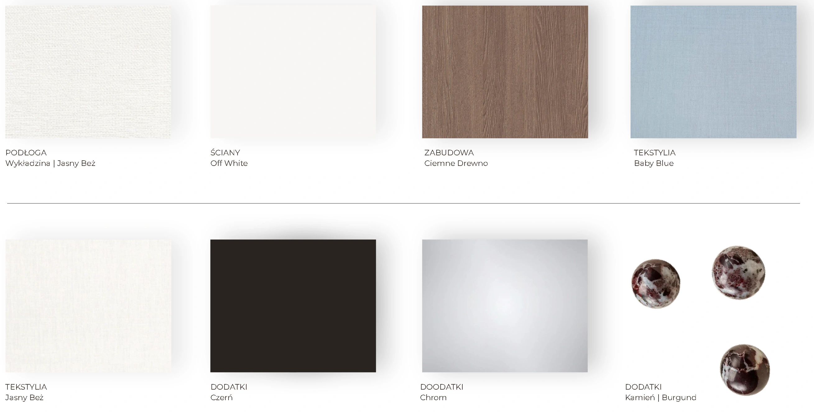 Moodboard — przykład opracowania pracowni