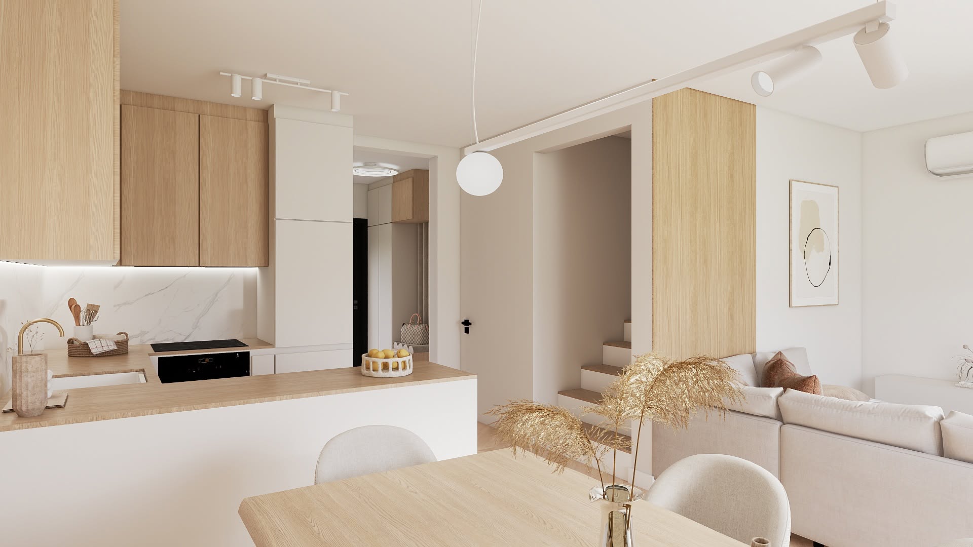 Salon z kuchnią — ujęcie 3